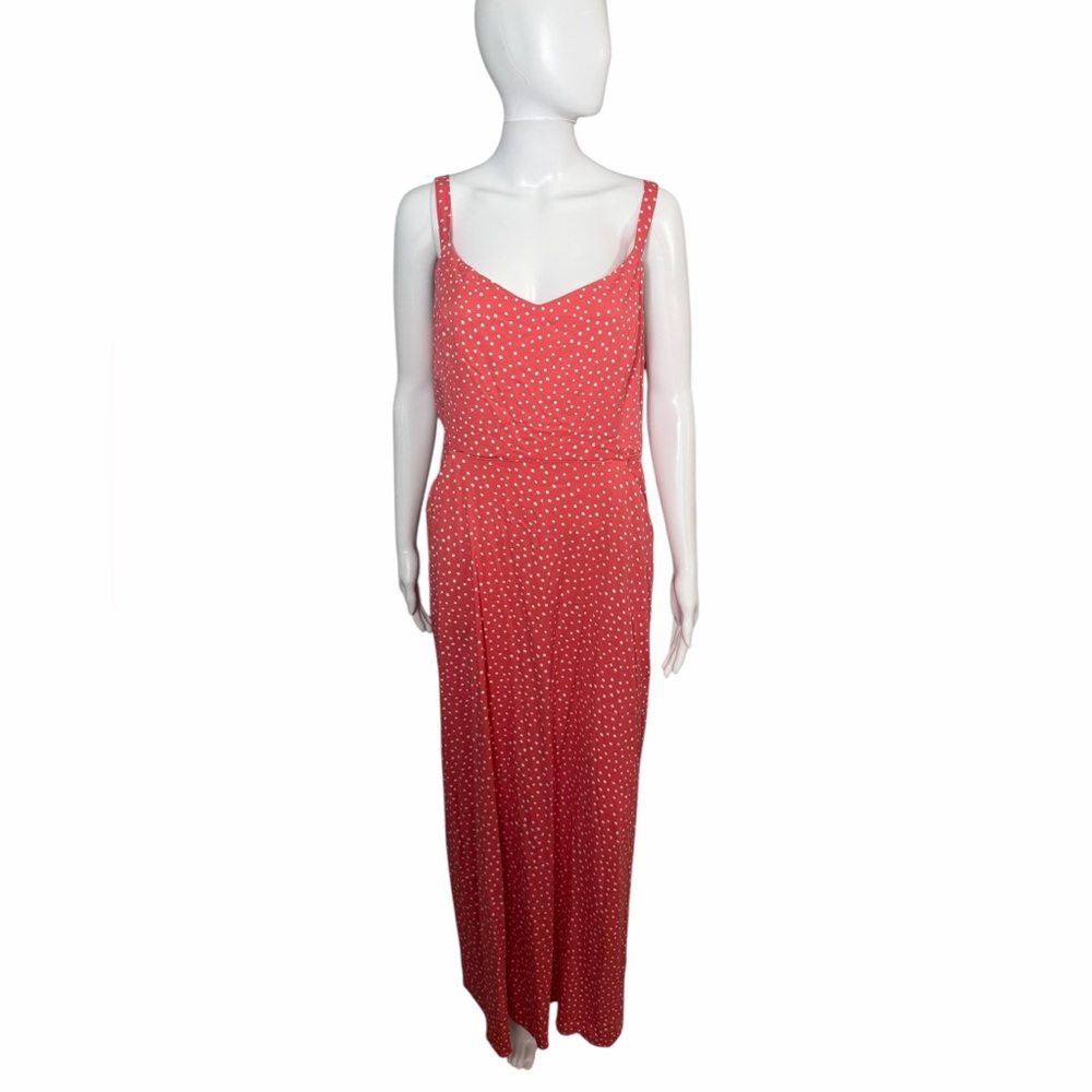 41 Hawthorn Coral Maxi Dress with White Dots
